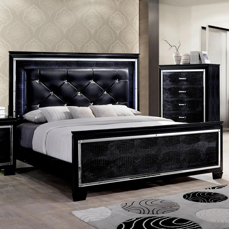 Furniture of America Bellanova King Upholstered Panel Bed CM7979BK-EK-BED IMAGE 2