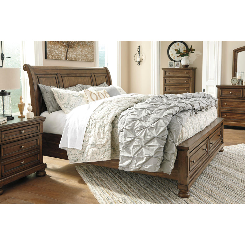 Signature Design by Ashley Flynnter Queen Sleigh Bed with Storage B719-77/B719-74/B719-98 IMAGE 3