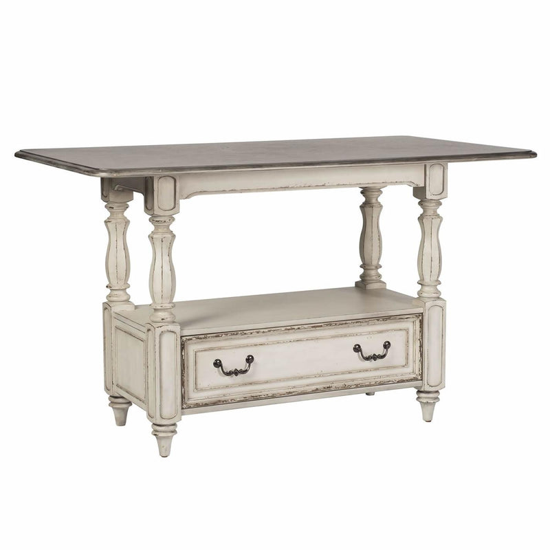 Liberty Furniture Industries Inc. Square Magnolia Manor Counter Height Dining Table with Pedestal Base 244-GT3660 IMAGE 2