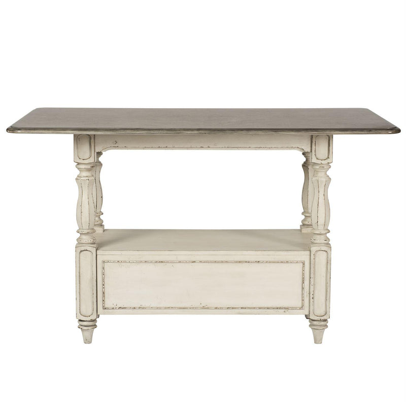 Liberty Furniture Industries Inc. Square Magnolia Manor Counter Height Dining Table with Pedestal Base 244-GT3660 IMAGE 4