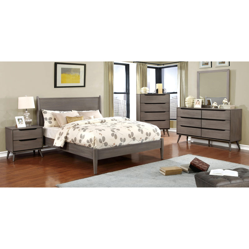 Furniture of America Lennart King Panel Bed CM7386GY-EK-BED IMAGE 2