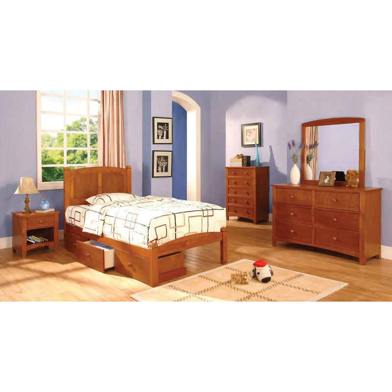 Furniture of America Omnus 1-Drawer Kids Nightstand CM7905OAK-N IMAGE 4