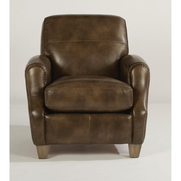 Flexsteel Kittery Stationary Leather Chair B3122-10-469-04 IMAGE 1