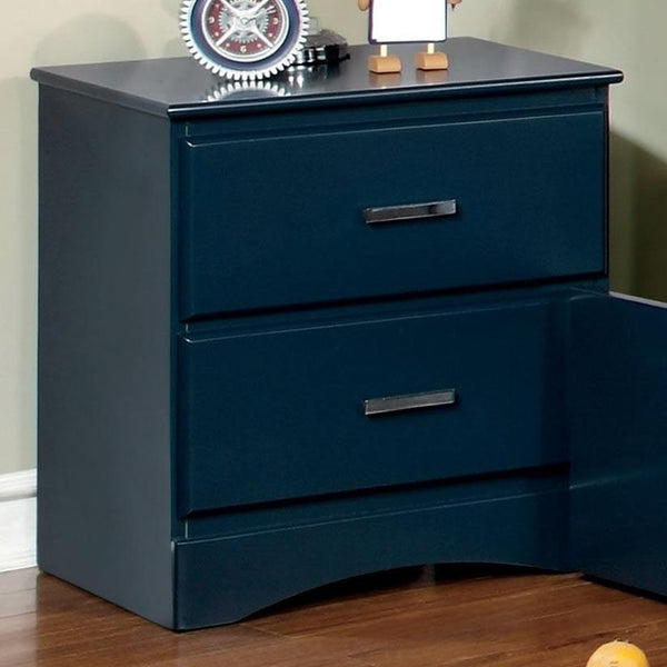 Furniture of America Prismo 2-Drawer Kids Nightstand CM7941BL-N IMAGE 1