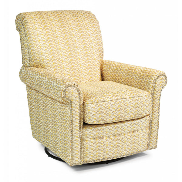 Flexsteel Plaza Swivel Fabric Chair 049C-13-MPD-90 IMAGE 1