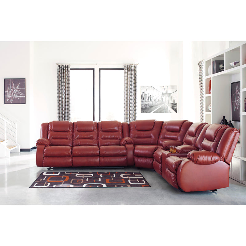 Signature Design by Ashley Vacherie Reclining Leather Look Sofa 7930688 IMAGE 10