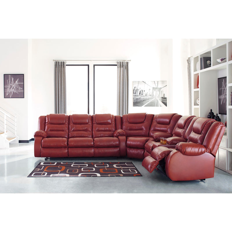 Signature Design by Ashley Vacherie Reclining Leather Look Sofa 7930688 IMAGE 11