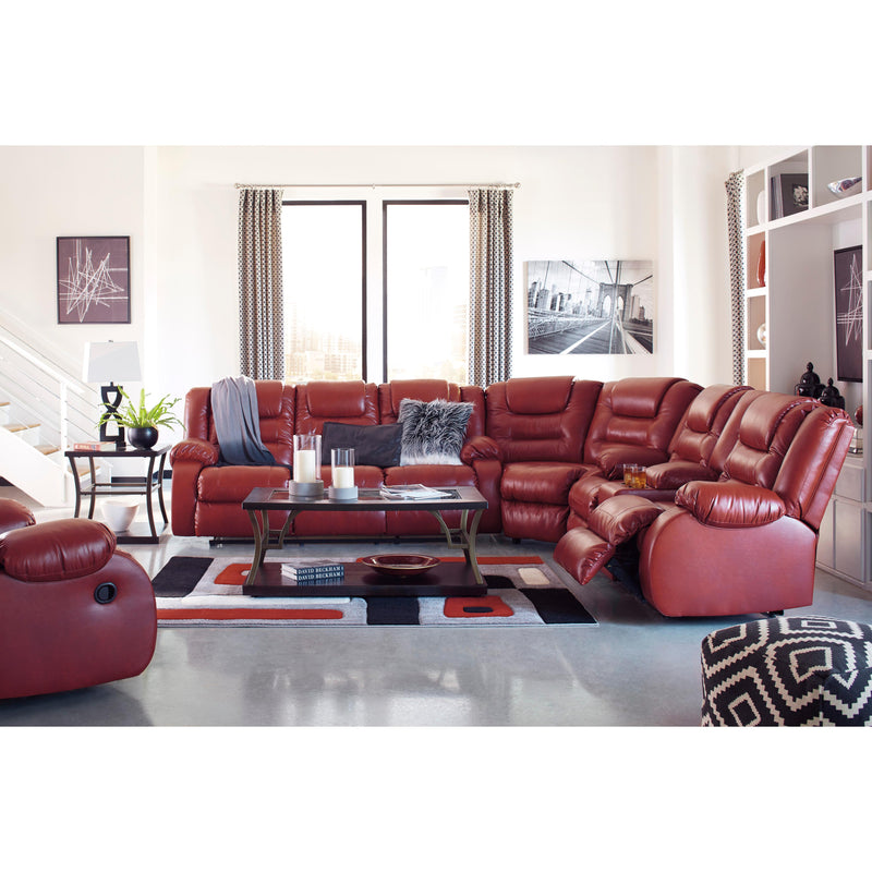 Signature Design by Ashley Vacherie Reclining Leather Look Sofa 7930688 IMAGE 14