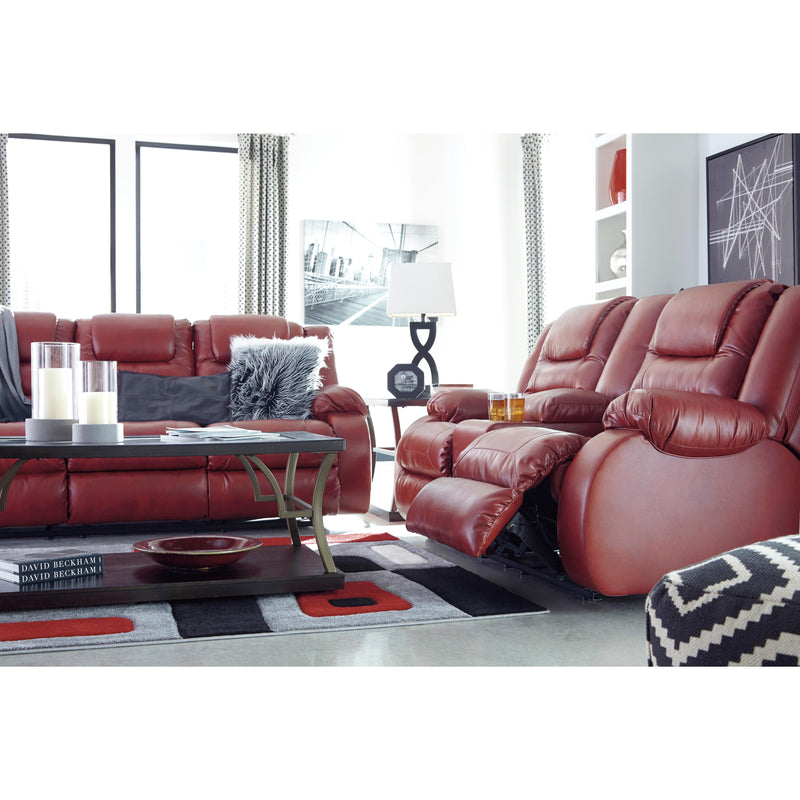 Signature Design by Ashley Vacherie Reclining Leather Look Sofa 7930688 IMAGE 5