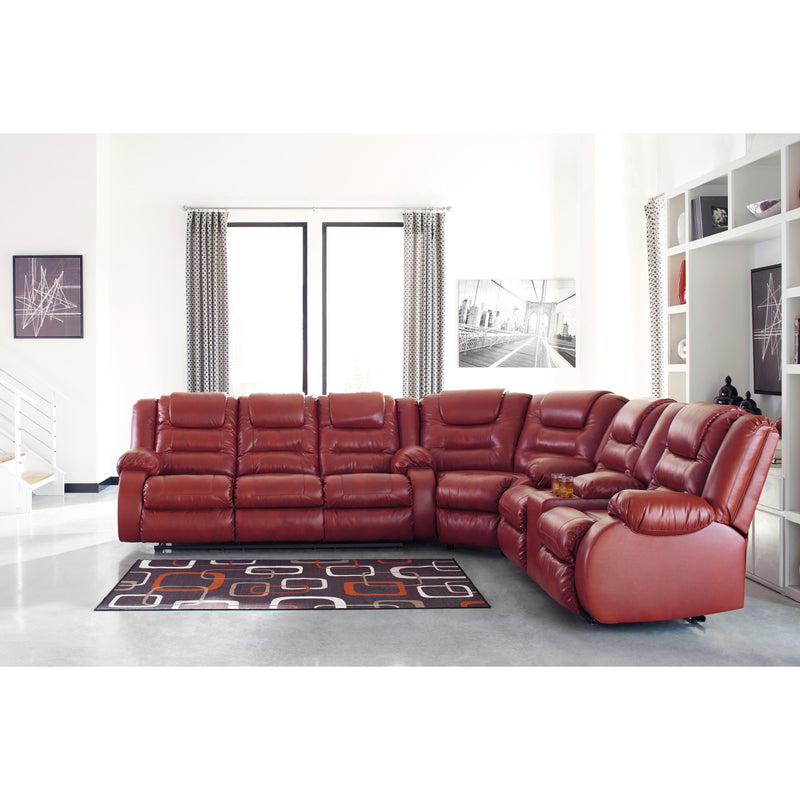 Signature Design by Ashley Vacherie Reclining Leather Look Loveseat 7930694 IMAGE 11
