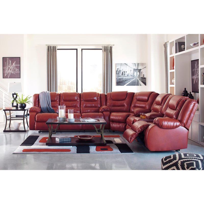 Signature Design by Ashley Vacherie Reclining Leather Look Loveseat 7930694 IMAGE 13