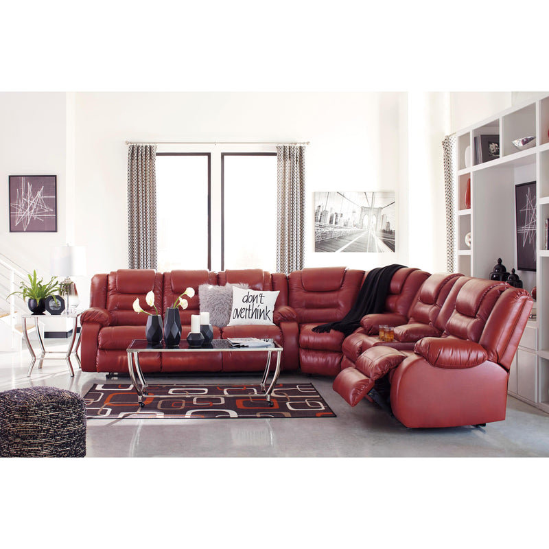 Signature Design by Ashley Vacherie Reclining Leather Look Loveseat 7930694 IMAGE 14