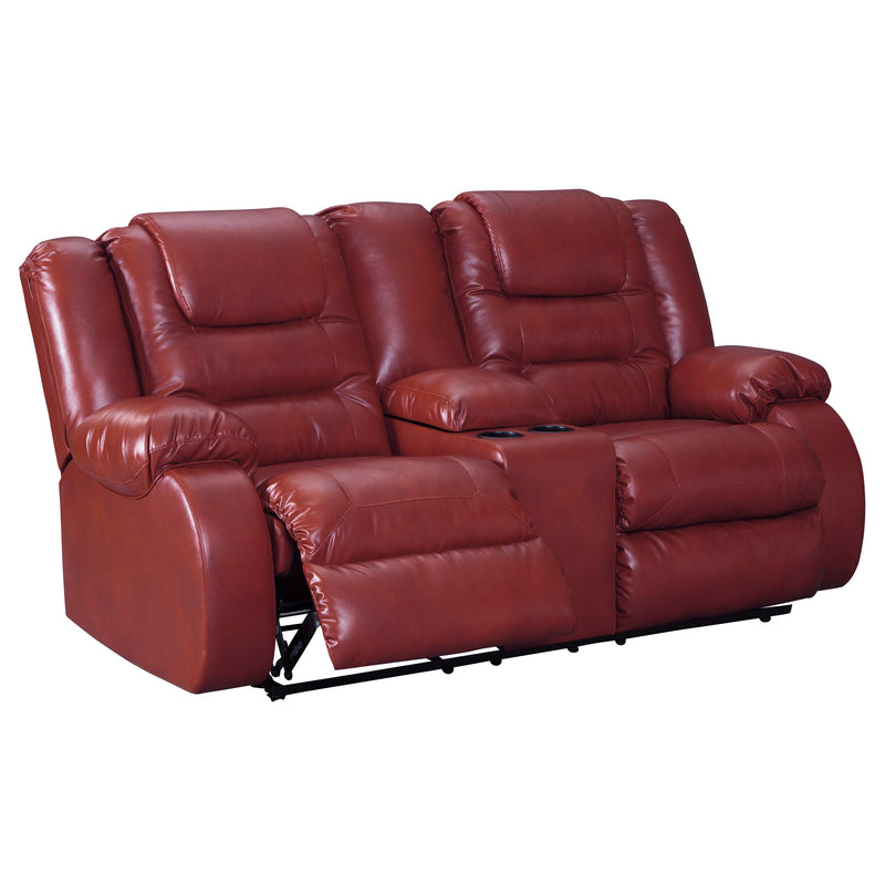 Signature Design by Ashley Vacherie Reclining Leather Look Loveseat 7930694 IMAGE 2