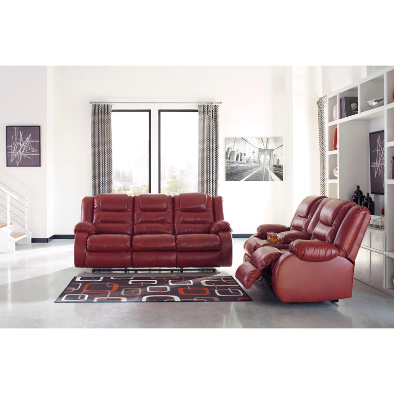 Signature Design by Ashley Vacherie Reclining Leather Look Loveseat 7930694 IMAGE 4