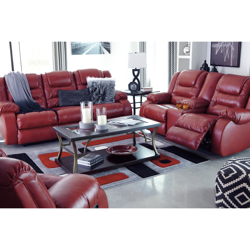 Signature Design by Ashley Vacherie Reclining Leather Look Loveseat 7930694 IMAGE 7