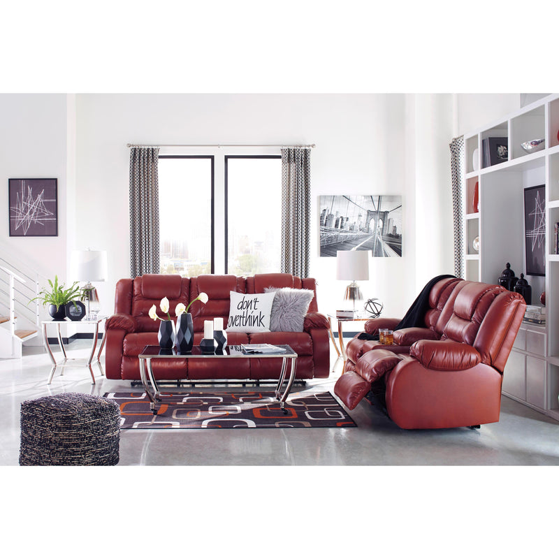 Signature Design by Ashley Vacherie Reclining Leather Look Loveseat 7930694 IMAGE 8