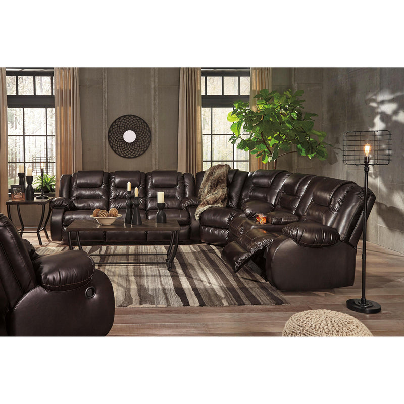 Signature Design by Ashley Vacherie Reclining Leather Look Loveseat 7930794 IMAGE 12