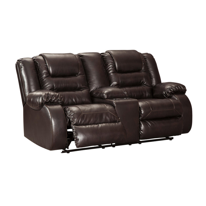 Signature Design by Ashley Vacherie Reclining Leather Look Loveseat 7930794 IMAGE 2