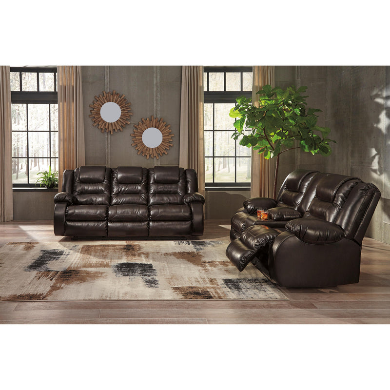 Signature Design by Ashley Vacherie Reclining Leather Look Loveseat 7930794 IMAGE 4
