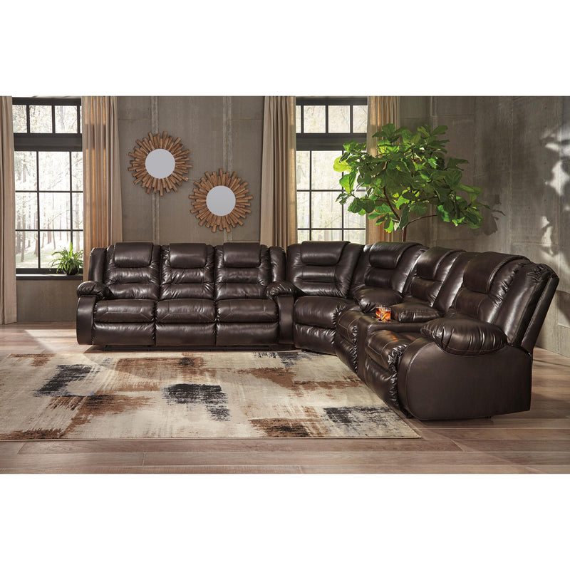 Signature Design by Ashley Vacherie Reclining Leather Look Loveseat 7930794 IMAGE 7