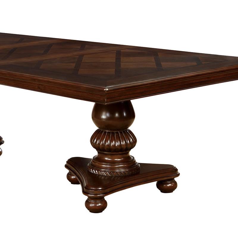 Furniture of America Alpena Dining Table with Pedestal Base CM3350T-TABLE IMAGE 3