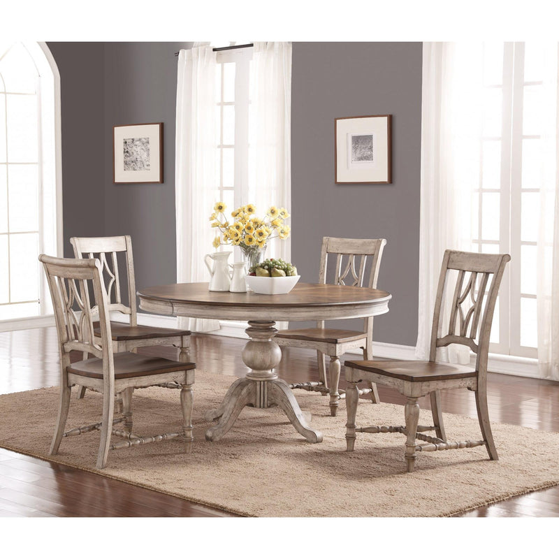 Flexsteel Round Plymouth Dining Table with Pedestal Base W1147-834 IMAGE 3