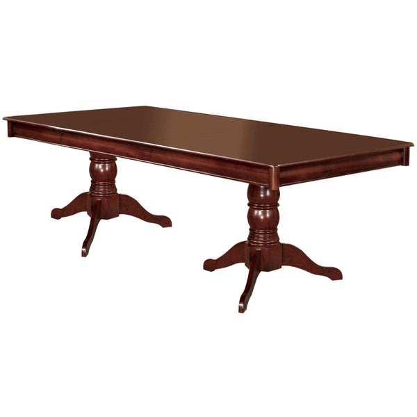 Furniture of America St. Nicholas I Dining Table with Pedestal Base CM3224T-TABLE IMAGE 1