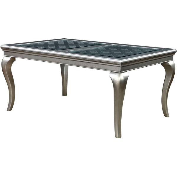 Furniture of America Amina Dining Table with Glass Top CM3219T-66 IMAGE 1