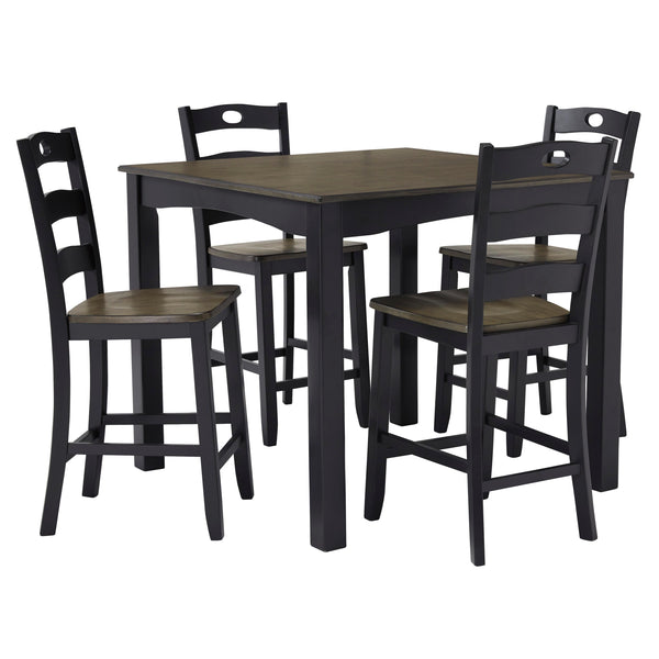 Signature Design by Ashley Froshburg 5 pc Counter Height Dinette D338-223 IMAGE 1