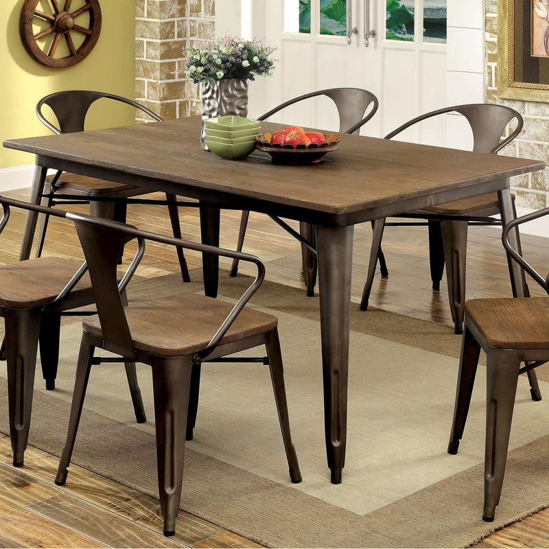 Furniture of America Cooper I Dining Table CM3529T IMAGE 2
