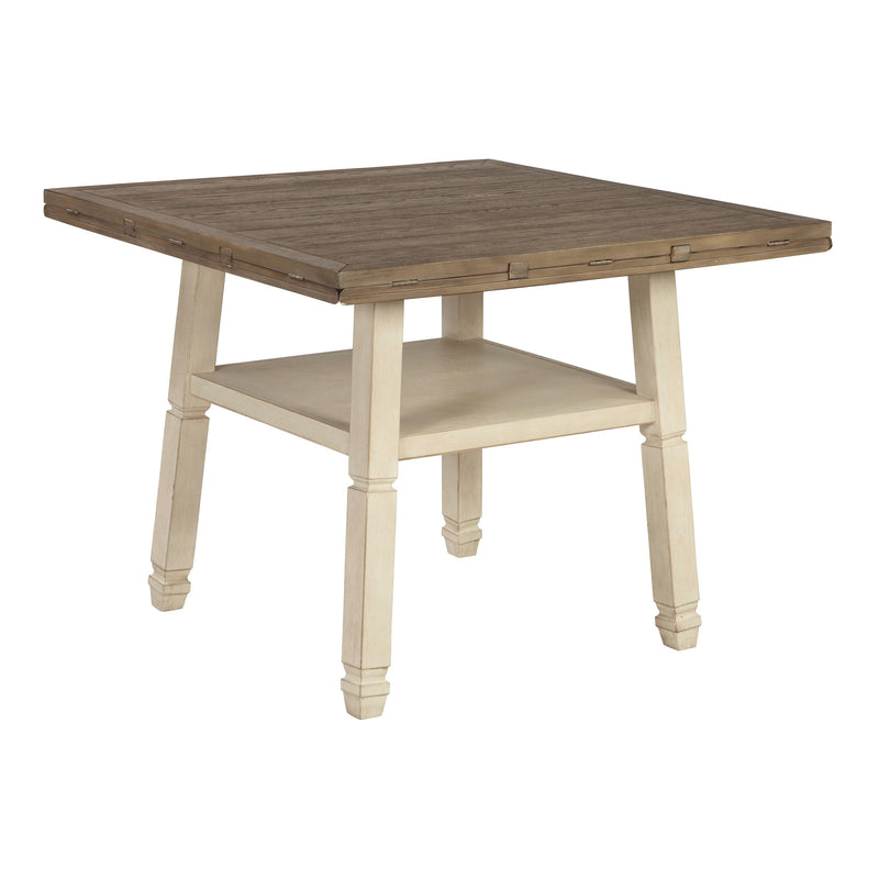 Signature Design by Ashley Round Bolanburg Counter Height Dining Table with Pedestal Base D647-13 IMAGE 2
