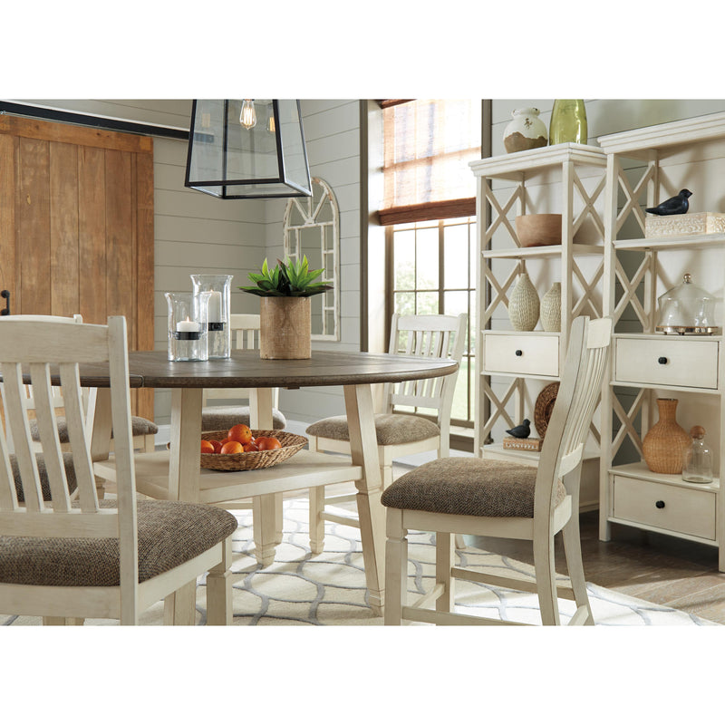 Signature Design by Ashley Round Bolanburg Counter Height Dining Table with Pedestal Base D647-13 IMAGE 3