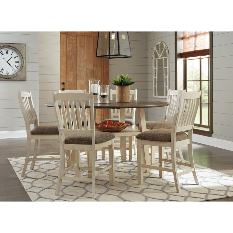 Signature Design by Ashley Round Bolanburg Counter Height Dining Table with Pedestal Base D647-13 IMAGE 9
