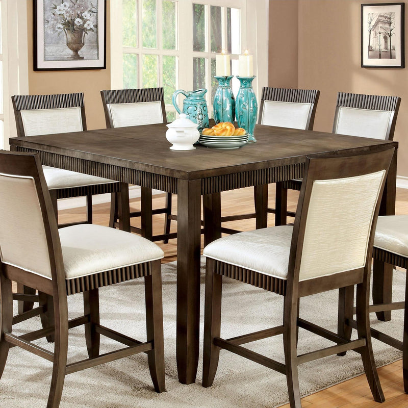 Furniture of America Square Forbes II Counter Height Dining Table CM3435PT IMAGE 1