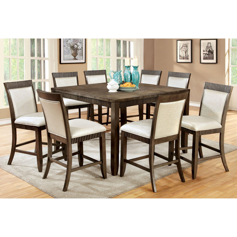 Furniture of America Square Forbes II Counter Height Dining Table CM3435PT IMAGE 3