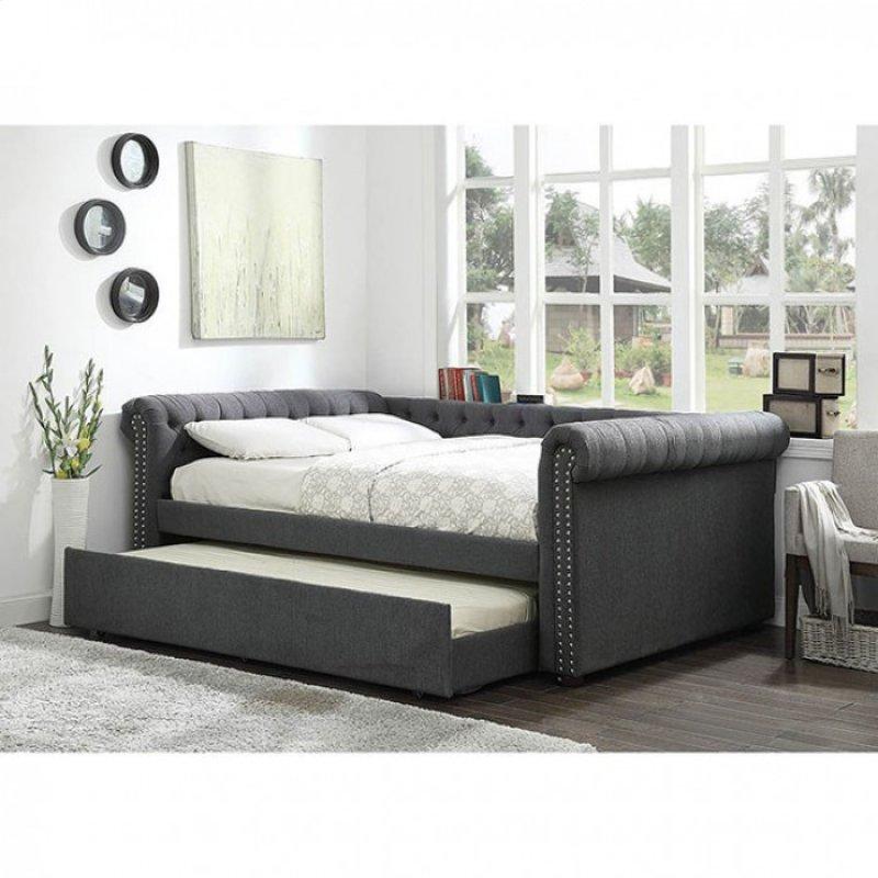 Furniture of America Leanna Queen Daybed CM1027GY-Q-BED IMAGE 1