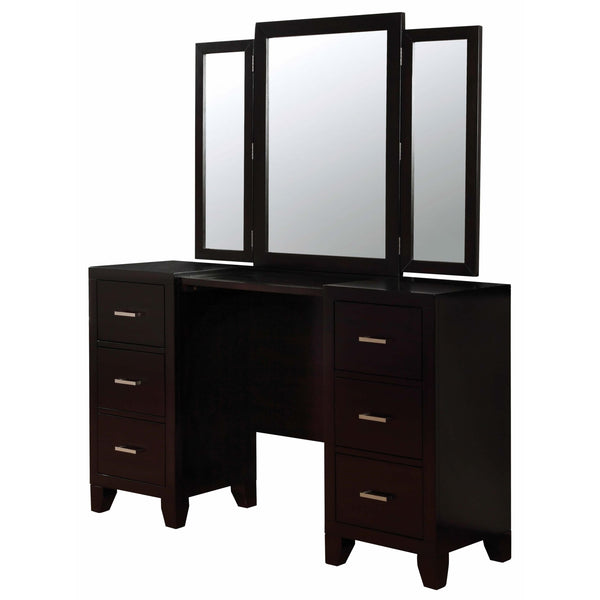 Furniture of America Enrico I 6-Drawer Vanity Set CM7088V-PK IMAGE 1