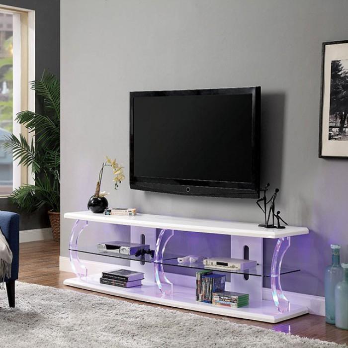 Furniture of America Ernst Flat Panel TV Stand CM5901WH-TV-72 IMAGE 3