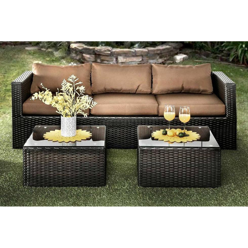 Furniture of America Outdoor Seating Sets CM-OS1820BR IMAGE 2
