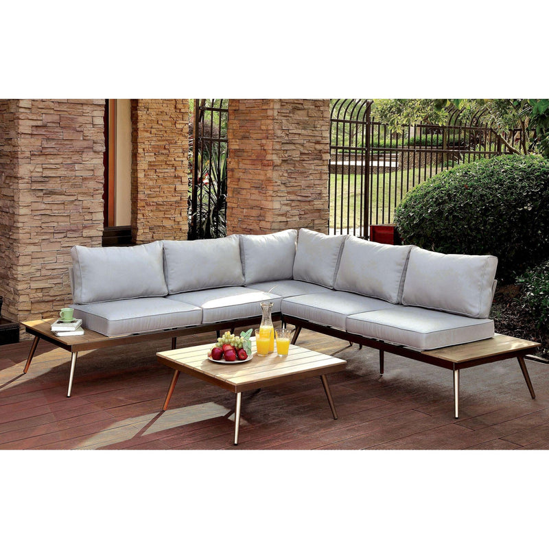 Furniture of America Outdoor Seating Sectionals CM-OS2582-2LV+CNR IMAGE 1