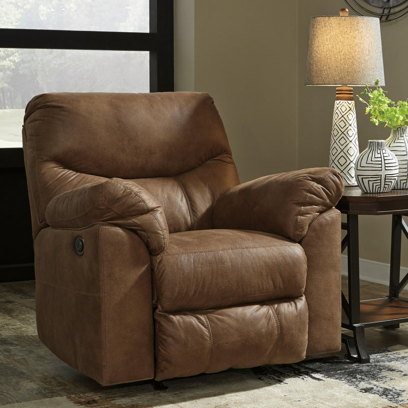 Signature Design by Ashley Boxberg Power Rocker Leather Look Recliner 3380298 IMAGE 3