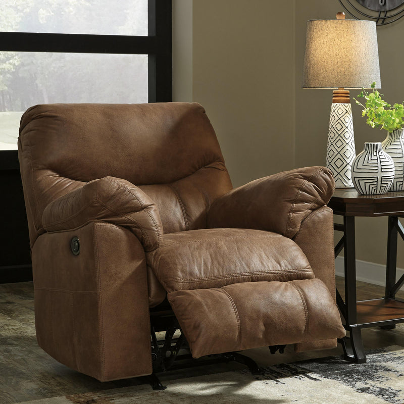 Signature Design by Ashley Boxberg Power Rocker Leather Look Recliner 3380298 IMAGE 4