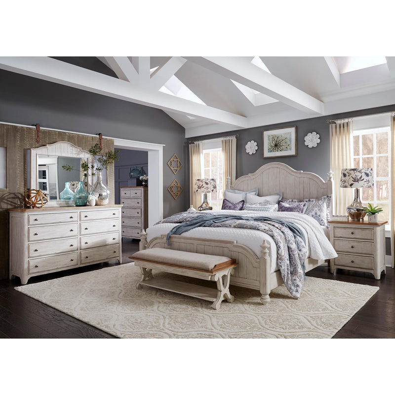 Liberty Furniture Industries Inc. Farmhouse Reimagined King Poster Bed 652-BR-KPS IMAGE 2