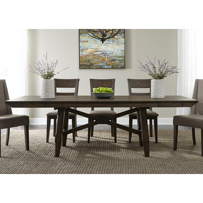 Liberty Furniture Industries Inc. Double Bridge Dining Table with Trestle Base 152-CD-TRS IMAGE 8