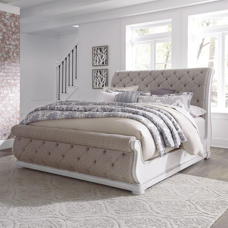 Liberty Furniture Industries Inc. Magnolia Manor Queen Upholstered Sleigh Bed 244-BR-QUSL IMAGE 8