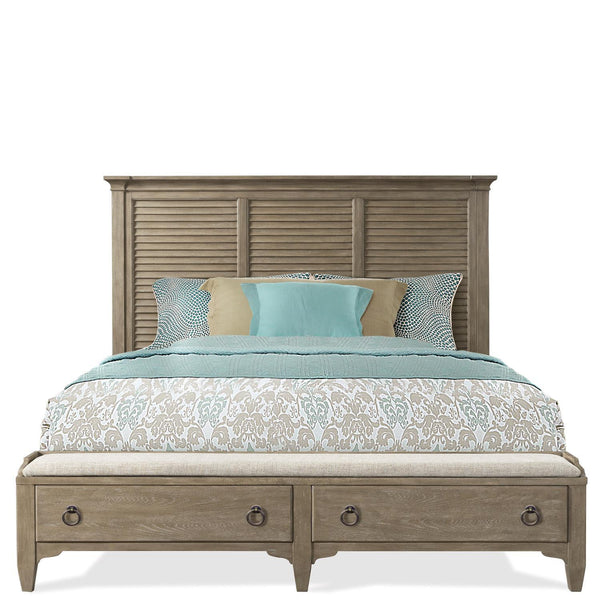 Riverside Furniture Myra Queen Upholstered Platform Bed with Storage 59470/59475/59473 IMAGE 1