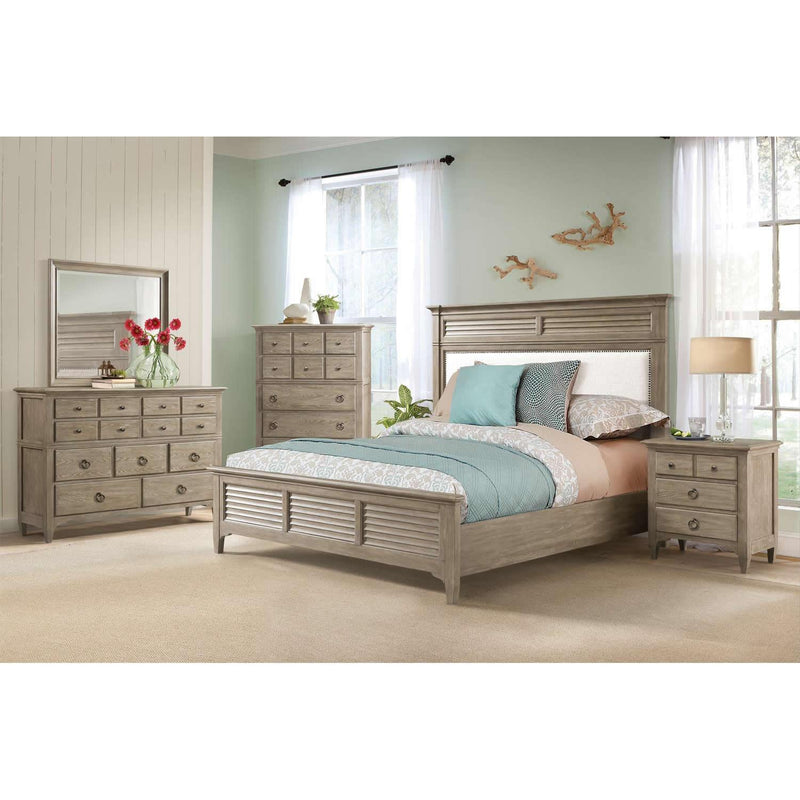Riverside Furniture Myra California King Upholstered Panel Bed 59484/59481/59483 IMAGE 7