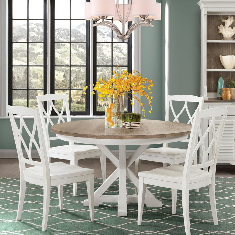 Riverside Furniture Round Myra Dining Table with Pedestal Base 59550/59357 IMAGE 5