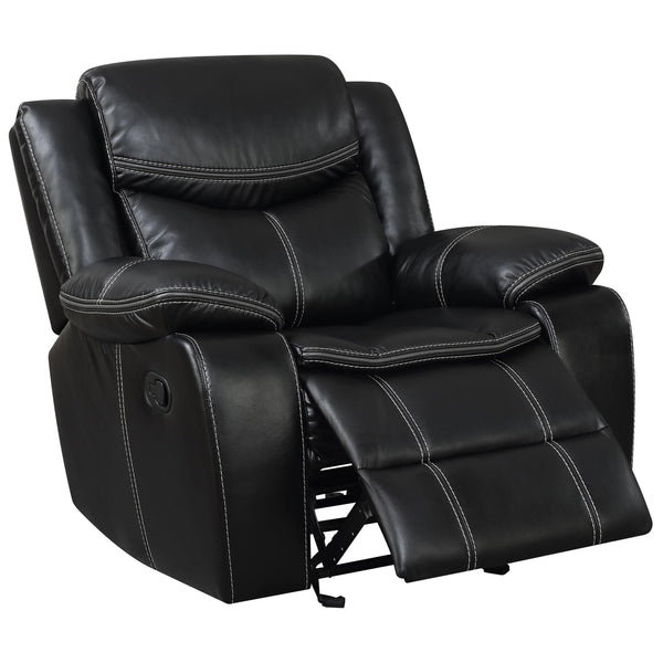 Furniture of America Pollux Leatherette Recliner CM6981-CH IMAGE 1