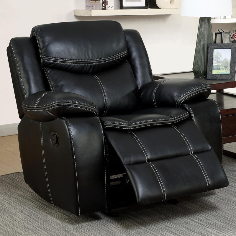 Furniture of America Pollux Leatherette Recliner CM6981-CH IMAGE 2